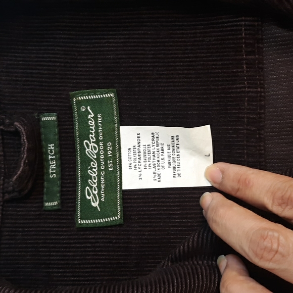 Eddie Bauer burgundy jacket, stretch, size L - Picture 4 of 7